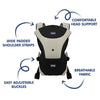 Hopop 3 in 1 Cuddle Me Baby Carrier - Black Grey