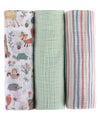 Abracadabra Swaddles (Set of 3) Woodland