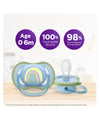 Avent Ultra Air Soother 0-6Months - Green Blue (Pack Of 2)