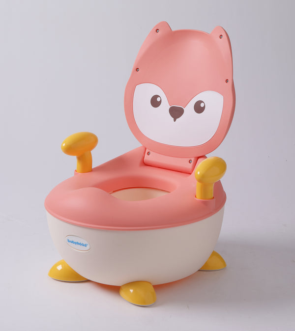 Babyhood Animal Design Baby Plastic Potty Training Chair - Pink