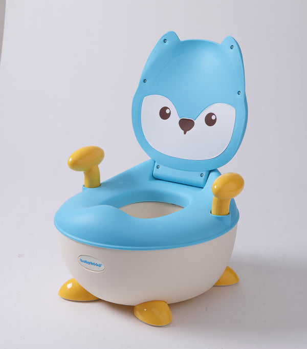 Babyhood Animal Design Baby Plastic Potty Training Chair - Blue