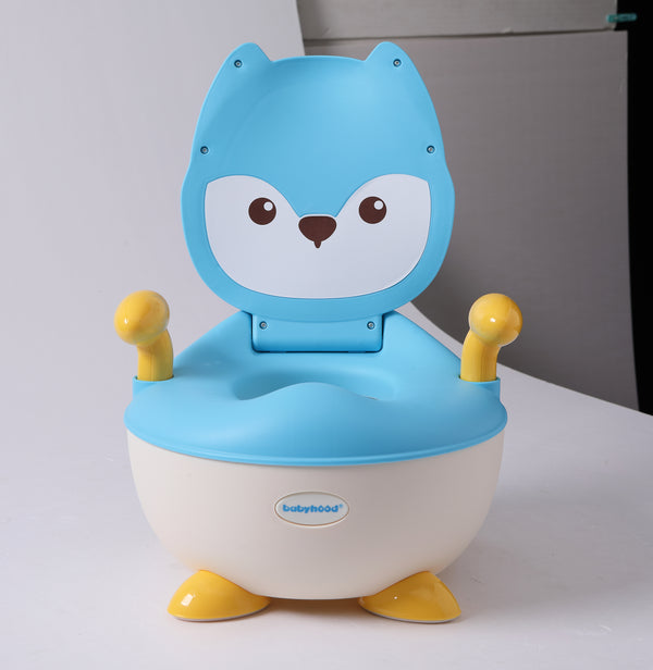 Babyhood Animal Design Baby Plastic Potty Training Chair - Blue