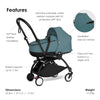 Babyzen YOYO Stroller With bassinet (Black Frame)