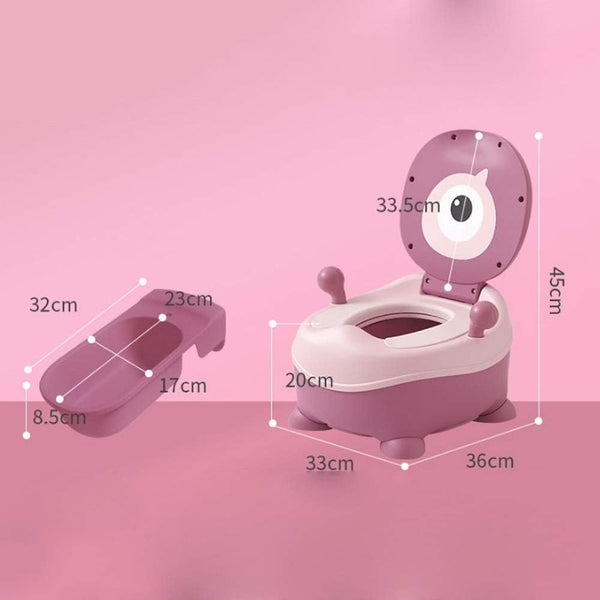 Babyhood Animal Design Baby Plastic Potty Training Chair - Pink