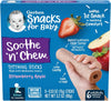 Gerber Snacks Soothe N Chew Teething Sticks - Strawberry & Apple