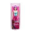 Barbie Dreamtopia 11.5-inch Purple Hair Fairy Doll Wearing Skirt, Clip-On Wings & Tiara