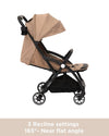 Leclerc Magic Fold Plus Lightweight Stroller Air Cabin Friendly - Sand