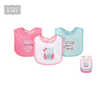 Hudson Baby Drooler Bib, Pack of 3,Pink Owl