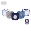 Hudson Baby Cotton Interlock Bibs, Pack of 5, Sports