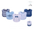 Little Treasure Cotton Interlock Bibs, Pack of 5, Blue Suspenders