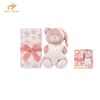 Bebe Favour Royal Bear Cozy Cuddly Teddy Blanket - Pink