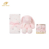 Bebe Favour Royal Rabbit Cozy Cuddly Teddy Blanket - Pink