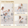 R For Rabbit Sugar Doodle Plus High Chair For Kids 3-in-1 Convertible Design - Lake Blue