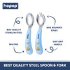 Hopop Stainless Steel Spoon & Fork Set With Travel Case