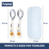 Hopop Stainless Steel Spoon & Fork Set With Travel Case