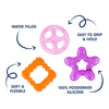 Hopop Multi Textured, Water Filled Cooling Teether (Star, Pack Of 3)