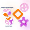 Hopop Multi Textured, Water Filled Cooling Teether (Star, Pack Of 3)